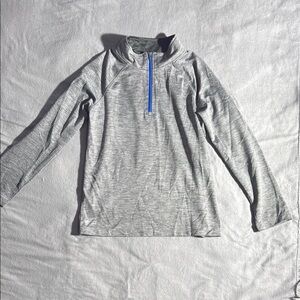 Gray Quarter-Zip Pullover